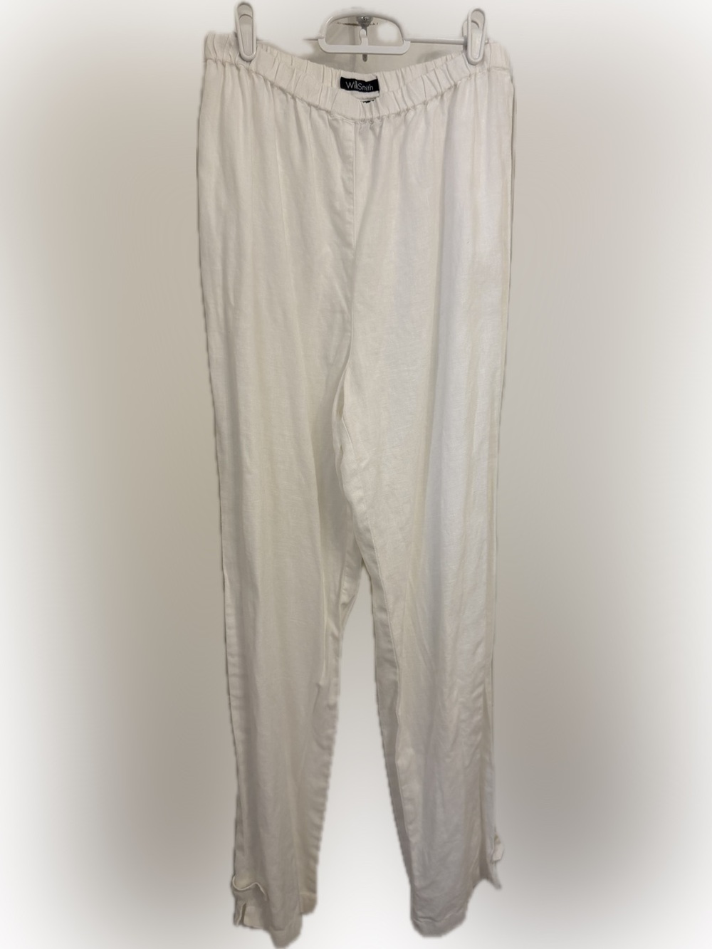 Willi Smith Women’s White Linen Pants